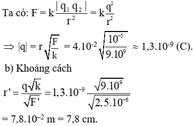 Vật Lí lớp 11 | Chuyên đề: Lực tương tác tĩnh điện đề: Lý thuyết - Bài tập Vật Lý 11 có đáp án