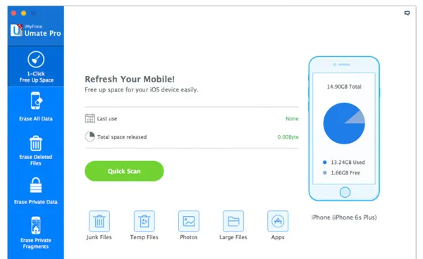 Phần mềm tăng tốc iPhone iMyfone Umate