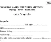 Hai bên ở hai nơi khác nhau thì ủy quyền như thế nào?