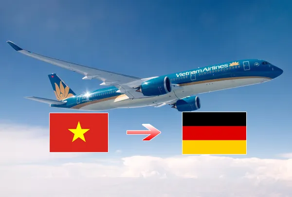 thời gian bay từ Việt Nam sang Đức