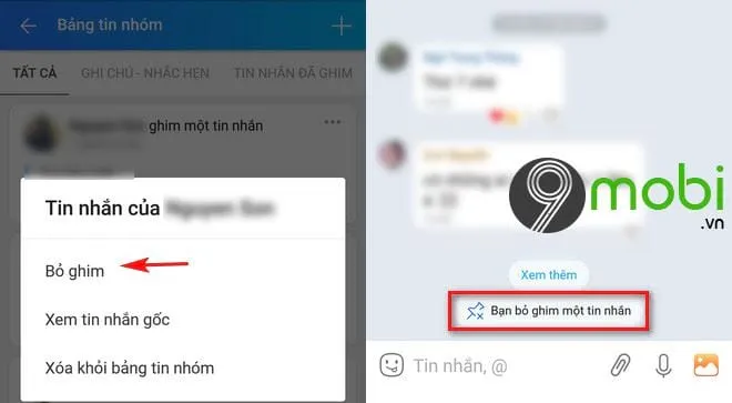 cach ghim tin nhan zalo ca nhan