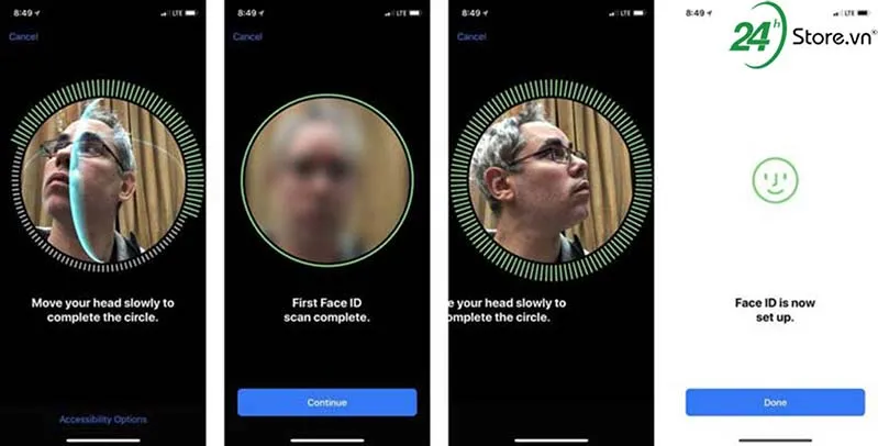 cai dat faceid tren iphone xs max hinh 5