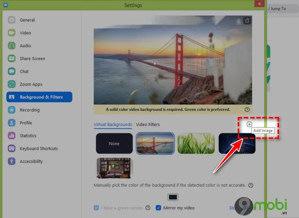  Cach doi background trong Zoom tren may tinh