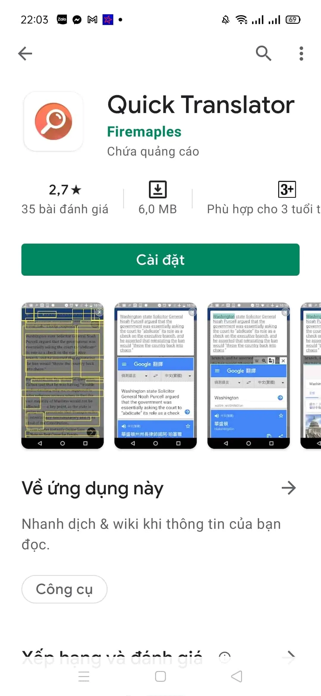 ứng dụng dịch tiếng trung trên điện thoại