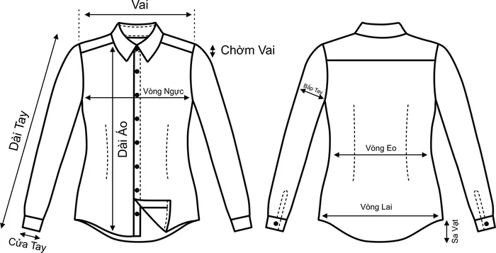 Cách Đo Áo Sơ Mi Nữ Đẹp Chuẩn - kythuatcanhtac.com