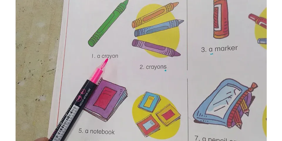 Crayon đọc tiếng Anh là gì