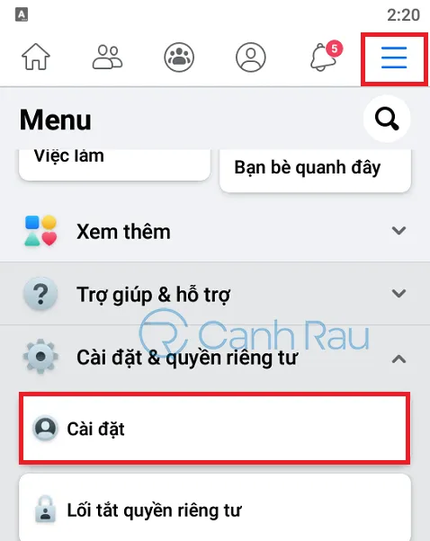 Cách khóa tài khoản Facebook tạm thời hình 6