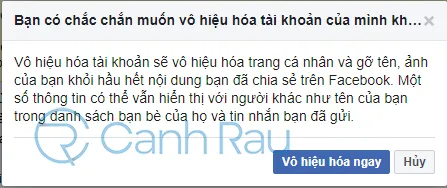 Cách khóa tài khoản Facebook tạm thời hình 5