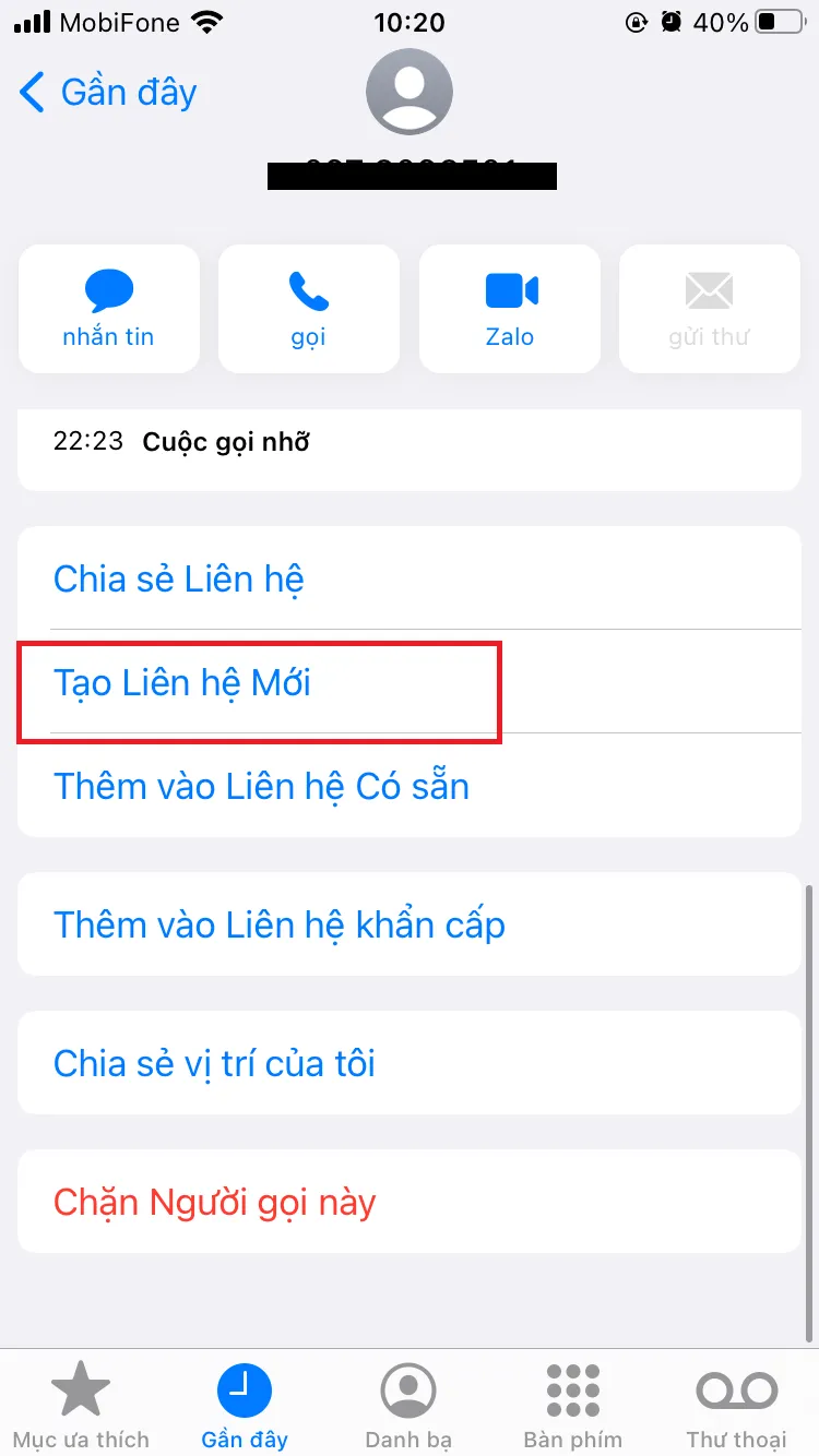 Cách lưu số điện thoại trên iPhone của bạn với 3 cách khác nhau 6