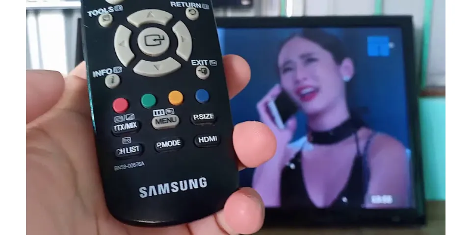 Cách mở âm thanh tivi Samsung