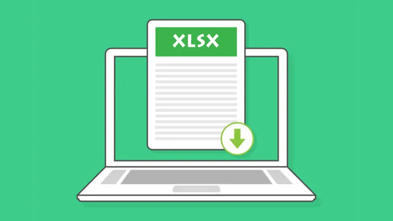 Định dạng file XLSX được dùng chủ yếu cho Microsoft Excel