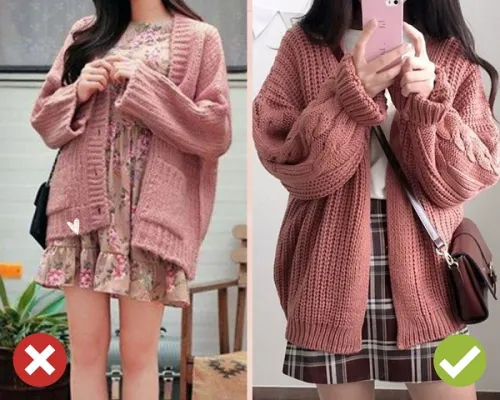 Mặc cardigan với trang phục cùng tone màu