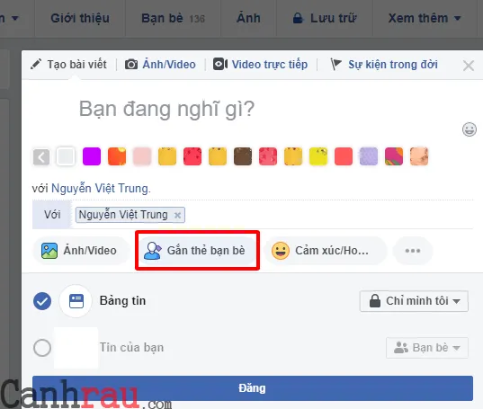 Hướng dẫn gắn thẻ bạn bè trên Facebook hình 5