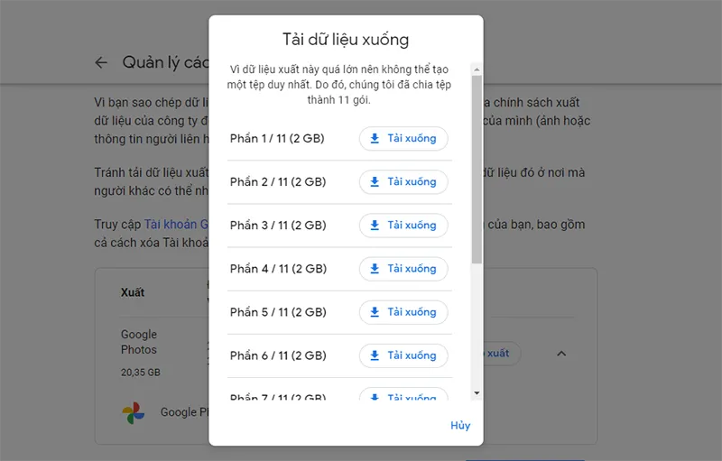 Sforum - Trang thông tin công nghệ mới nhất 5-30 Hướng dẫn cách xuất ảnh từ Google Photos sang iCloud Photos 