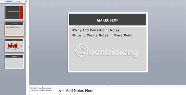 Cách thêm và in slide PowerPoint kèm ghi chú của người thuyết trình