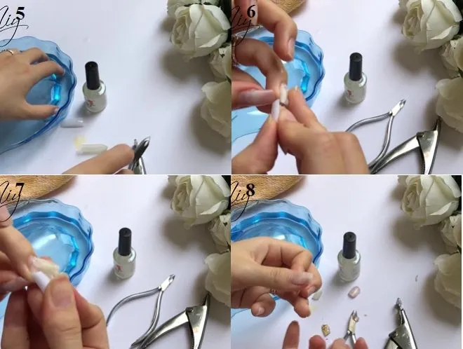 hướng dẫn cách gỡ móng tay sơn gel với lọ sáng đá