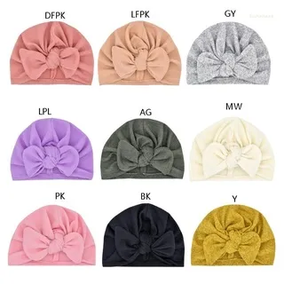 Mũ turban vải cotton mềm thắt nút kiểu Ấn Độ thời trang cho bé