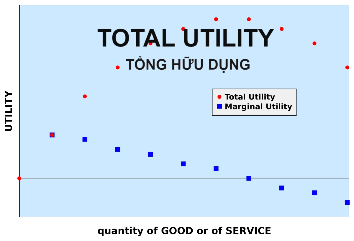 Tổng hữu dụng (Total Utility) là gì? Đặc điểm và công thích tính - Ảnh 1.