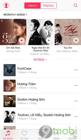 cach chep nhac tu may tinh vao iphone bang itunes