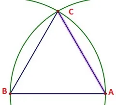 cách vẽ tam giác đều, tam giác đều, vẽ tam giác đều