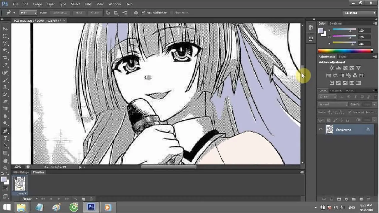 Adobe Photoshop -Vẽ Manga Rất Đơn Giản