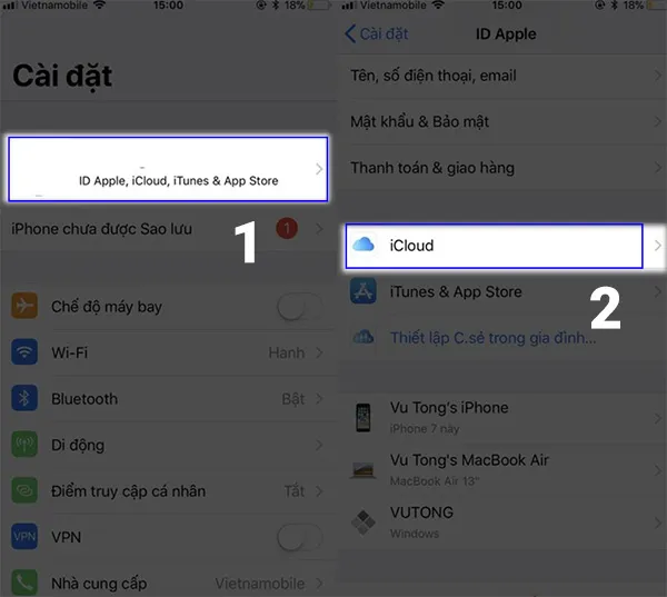 Cách xóa danh bạ trên iCloud từ iPhone