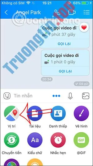 CáchgửiđịnhvịquaZalo,chiasẻvịtrítrênZalochongườikhácsiêudễ
