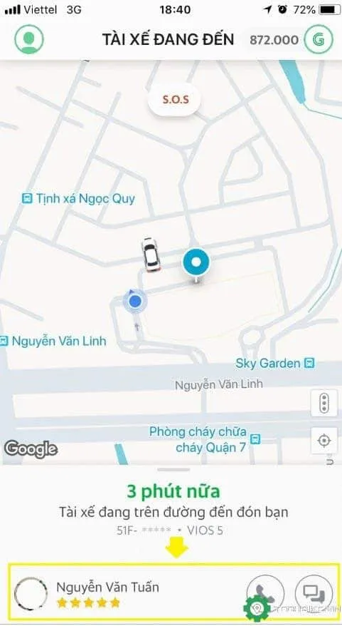 Hướng dẫn huỷ chuyến xe Grab