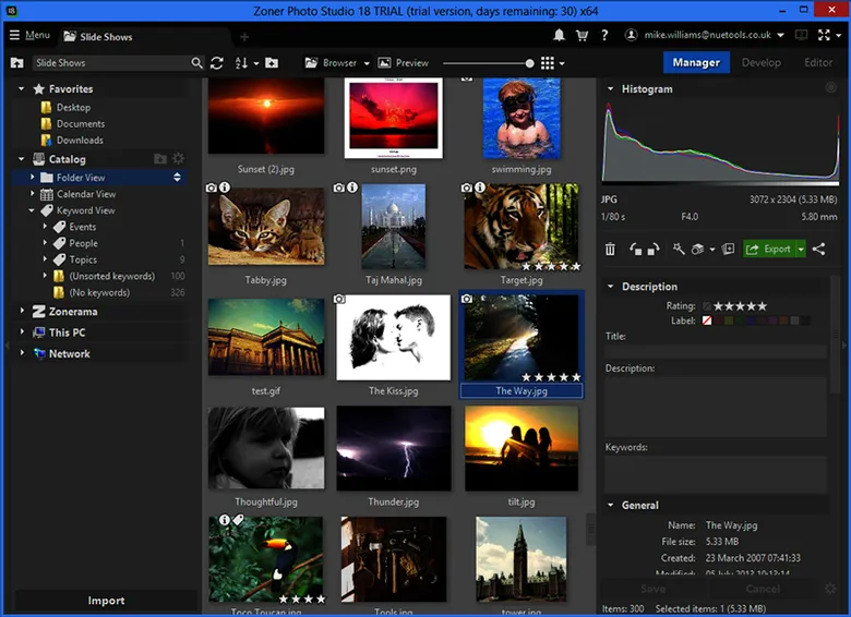 Phần mềm chỉnh sửa ảnh trên máy tính: Zoner Photo Studio