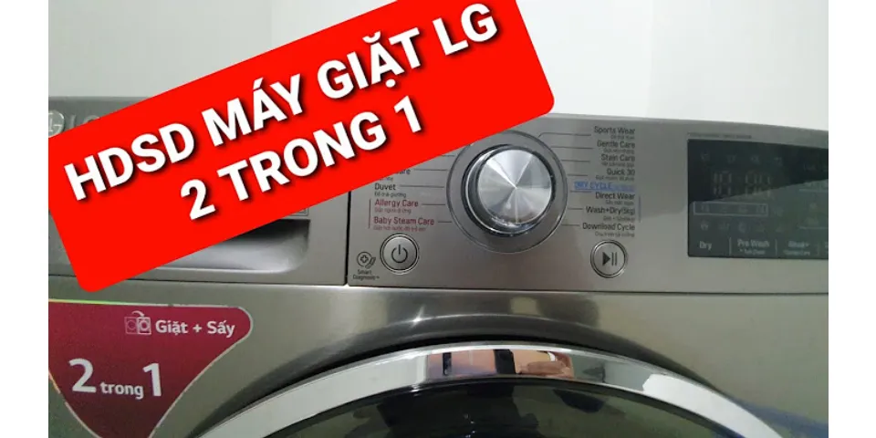 Hướng dẫn sử dụng máy giặt LG FV1409G4V