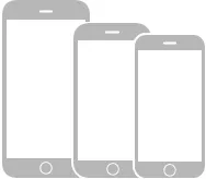 Hình minh họa ba kiểu máy iPhone có nút Home.