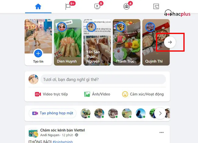 xem kho lưu trữ tin Facebook trên máy tính