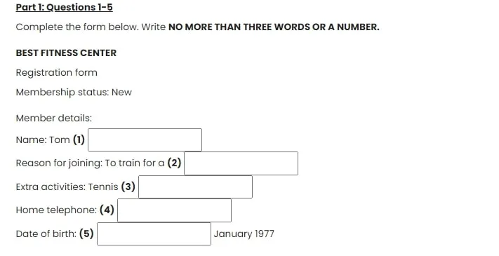 Bài tập IELTS và đáp án mẫu đề thi IELTS Listening (update liên tục 2020)