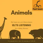 Chủ đề độngr vật trong IELTS listening