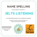 Đánh vần tên trong IELTS listening