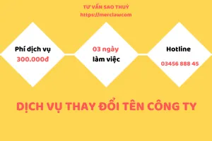 Dịch vụ thay đổi tên công ty