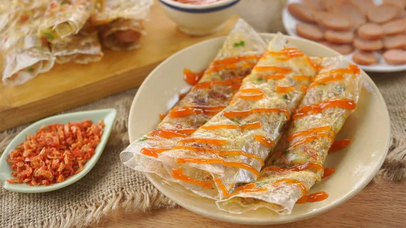 Món bánh tráng nướng bằng nồi chiên không dầu - Hình 1