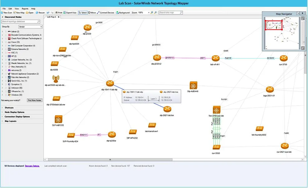 SolarWinds Network Topology Mapper