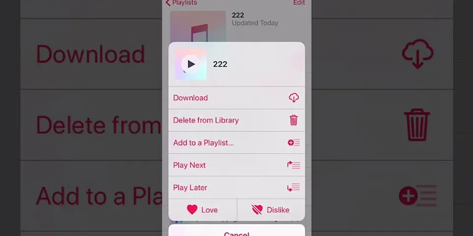 Apple Music delete playlist