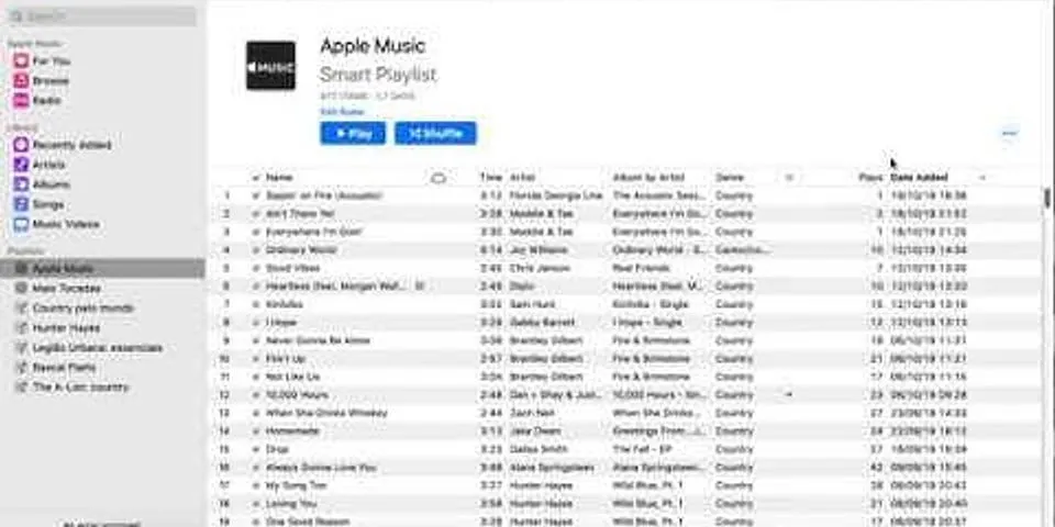 Apple Music playlist creation Date