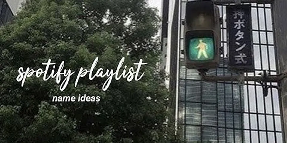 Apple music playlist name ideas