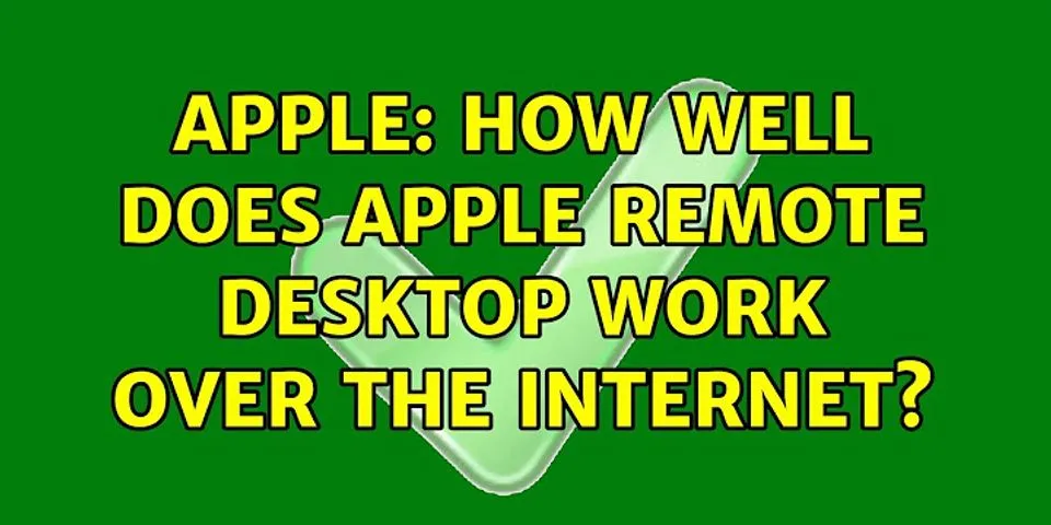 Apple Remote Desktop over internet