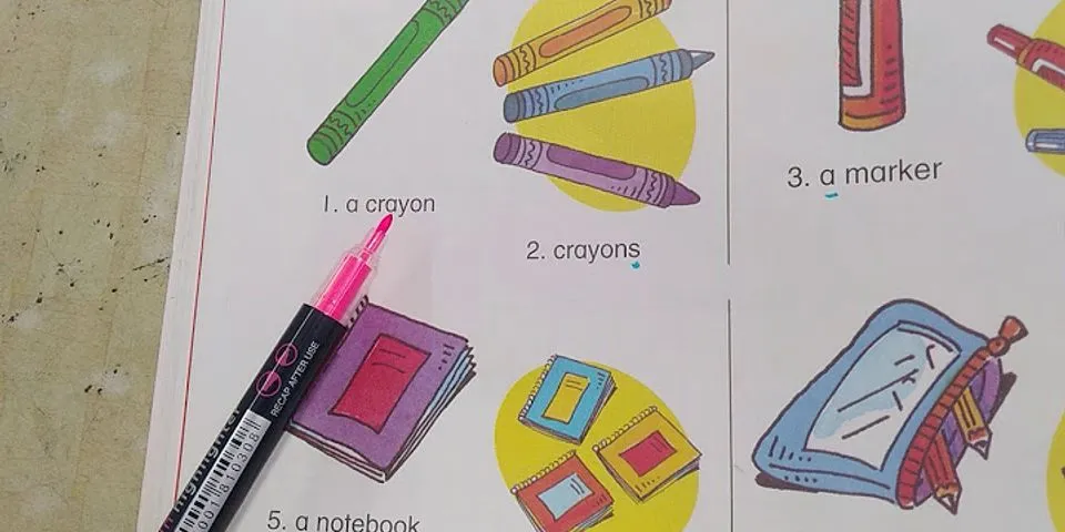 Bút sáp màu trong tiếng Anh là gì