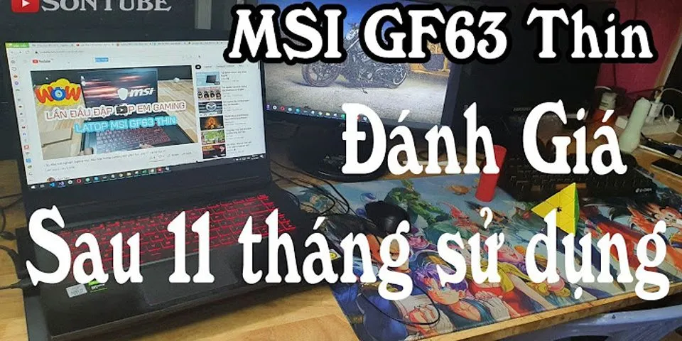 Cách bật đèn bàn phím laptop MSI gf63