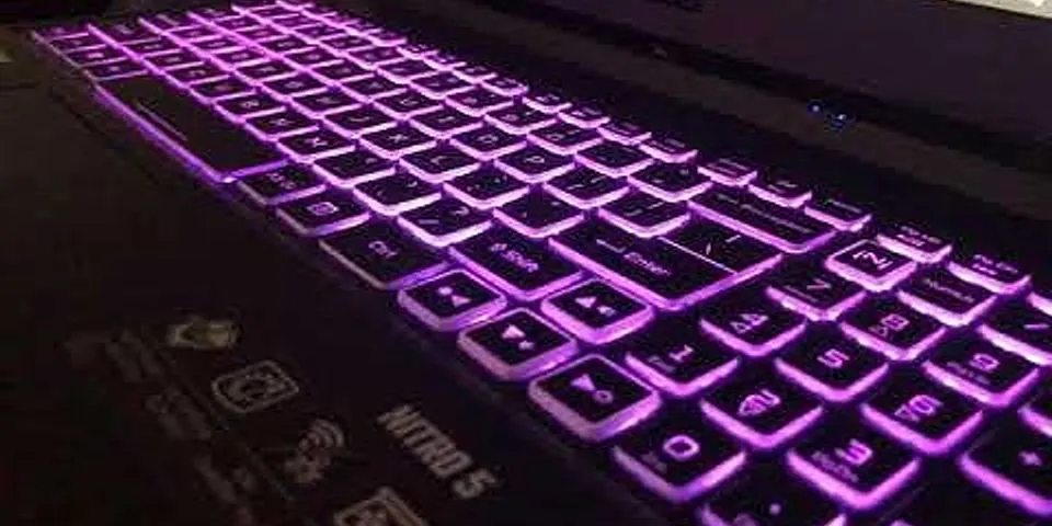 Cách đổi màu bàn phím Acer Nitro 5 2021