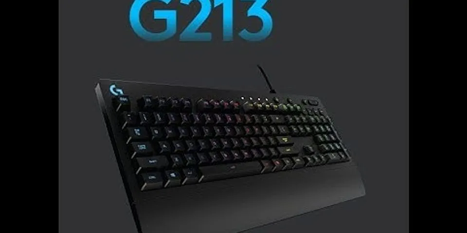 Cách đối màu bàn phím G213
