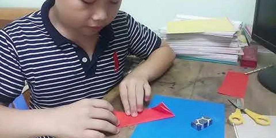 Cách gấp phi tiêu 4 cạnh bằng giấy