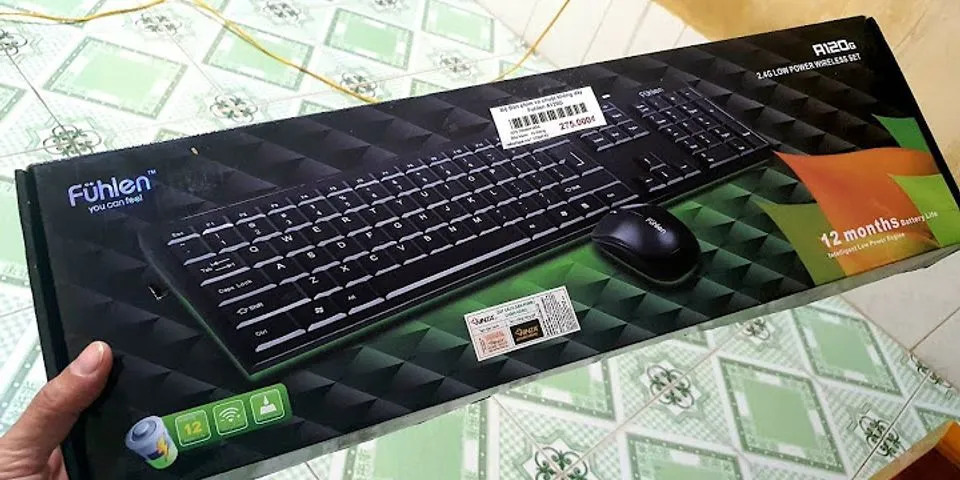 Cách kết nối bàn phím không dây Fuhlen A120G