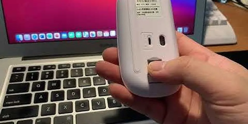 Cách kết nối chuột USB với MacBook
