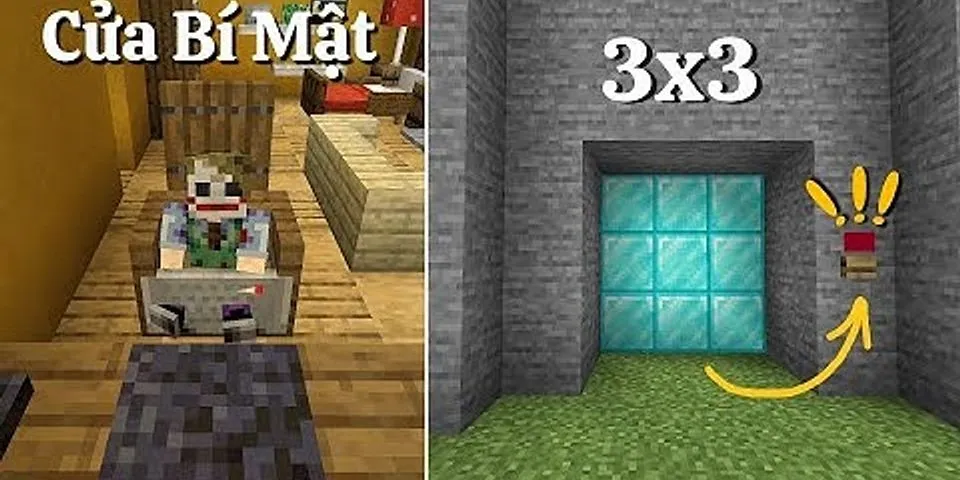 CÁCH LÀM cánh cửa BÍ MẬT trong Minecraft